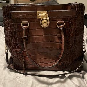 Brown Crocodile Michael Kors Purse!